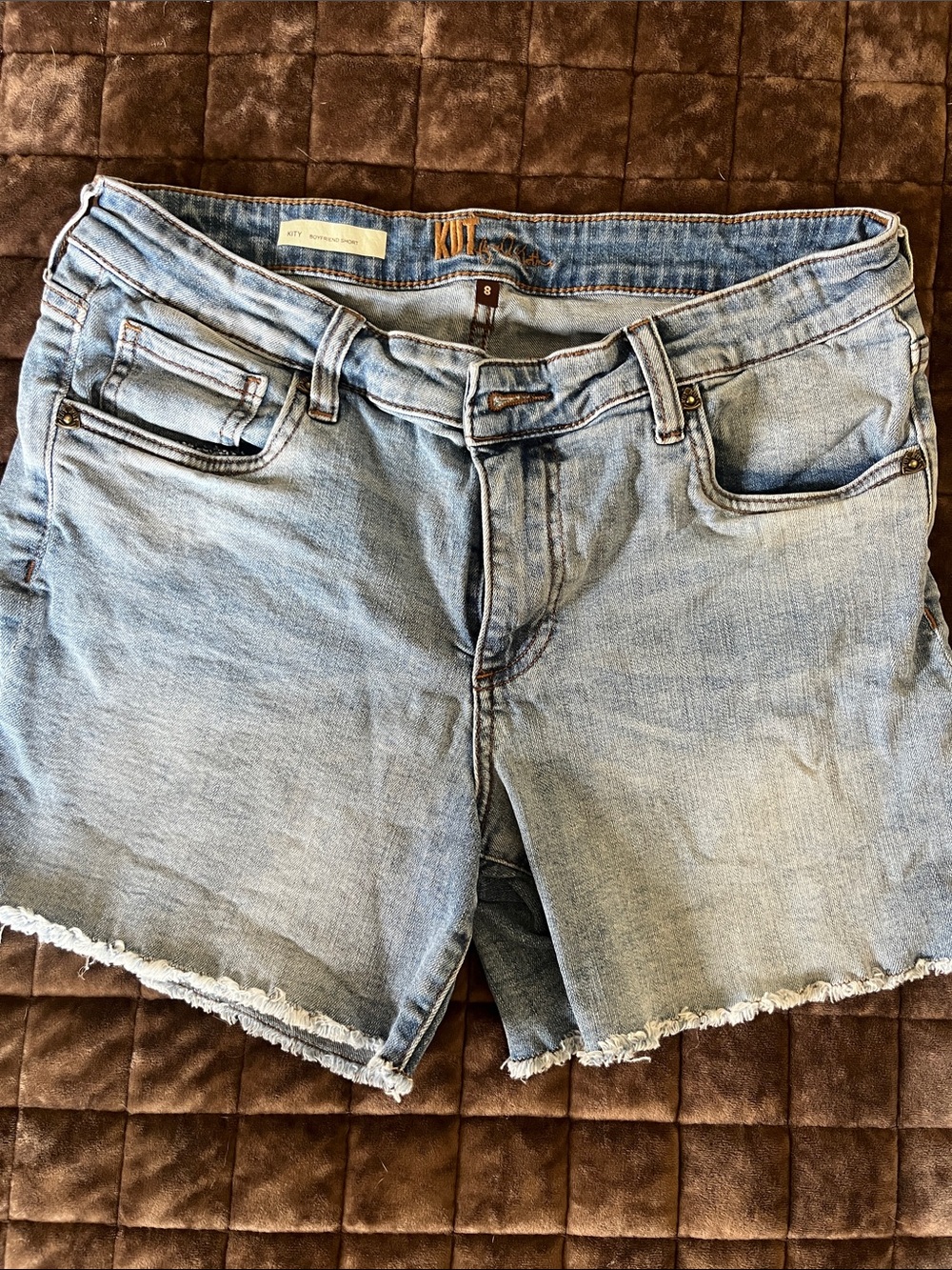 Kut from the Kloth Light Blue Denim Cutoff Shorts